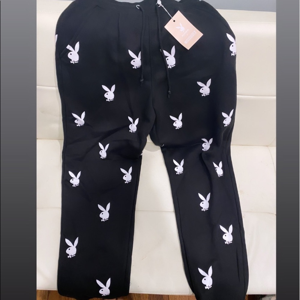 Misguided x playboy oversized joggers